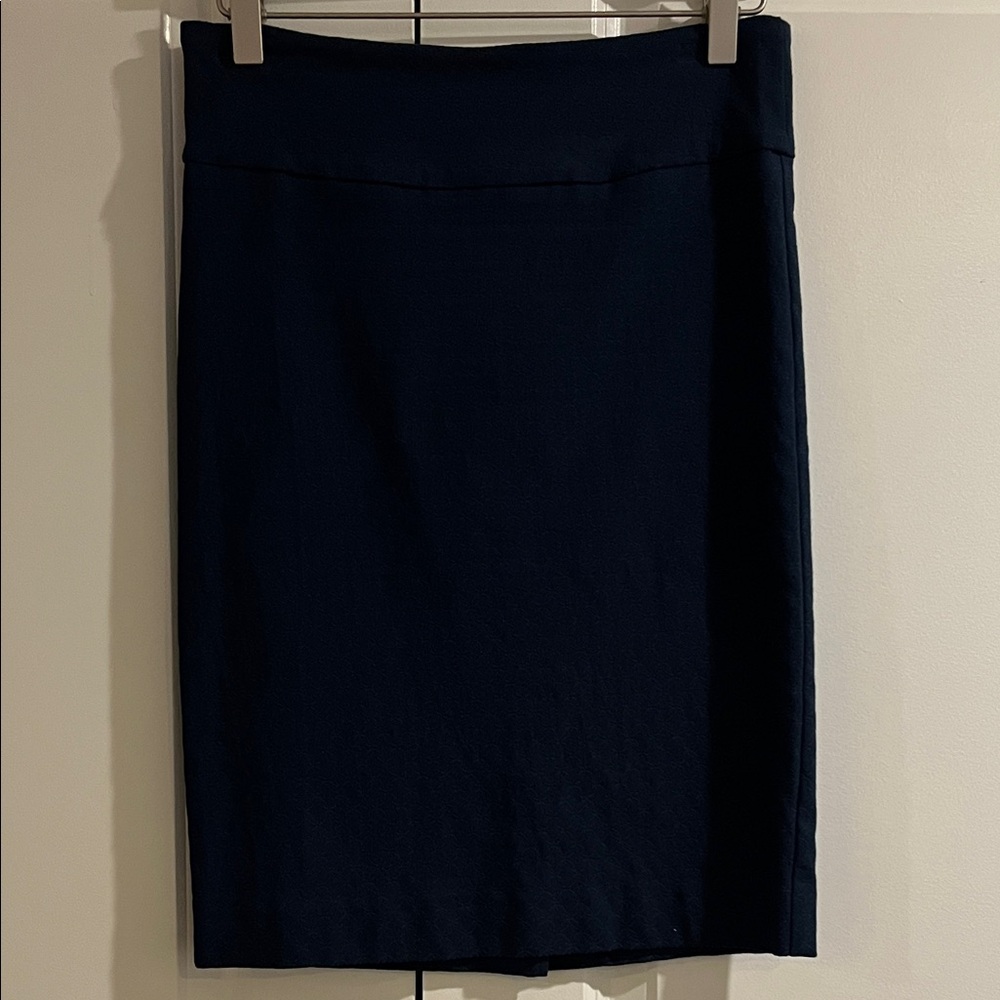 Navy Pencil Skirt